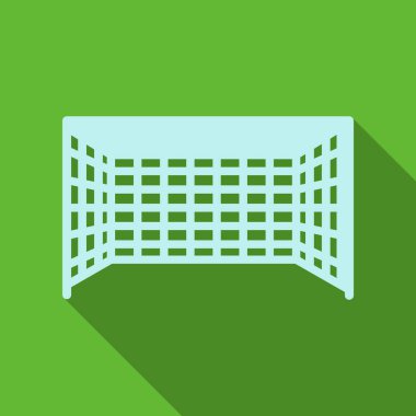 Futbol gol gölge ile düz stil