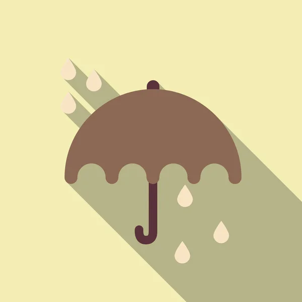 Icono de lluvia de paraguas en el fondo. Ilustración vectorial — Archivo Imágenes Vectoriales