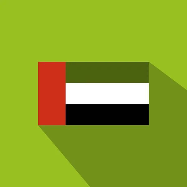 Bandeira dos Emirados Árabes Unidos, ilustração do vetor Ícone dos Emirados Árabes Unidos, bandeira nacional para o país dos Emirados Árabes Unidos isolado, ilustração do vetor da bandeira. Ilustração vetorial eps10 . —  Vetores de Stock
