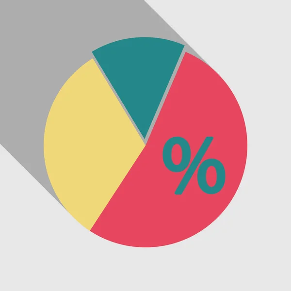 Kreisdiagramm-Infografik mit 15 Prozent Vorlage mit 3 Optionen für Präsentationen, Werbung, Layouts, Geschäftsberichte. Vektorillustration. — Stockvektor