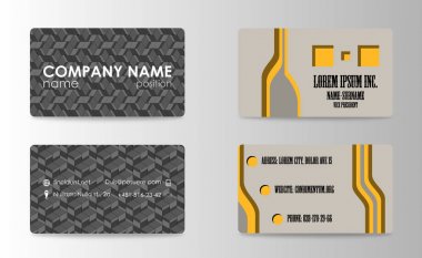 Modern temiz ve yaratıcı kartvizit şablonları