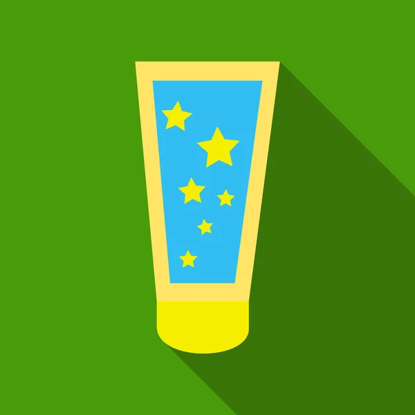 Crema en el icono del tubo. Ilustración plana de crema en tubo vector icono para la web — Vector de stock