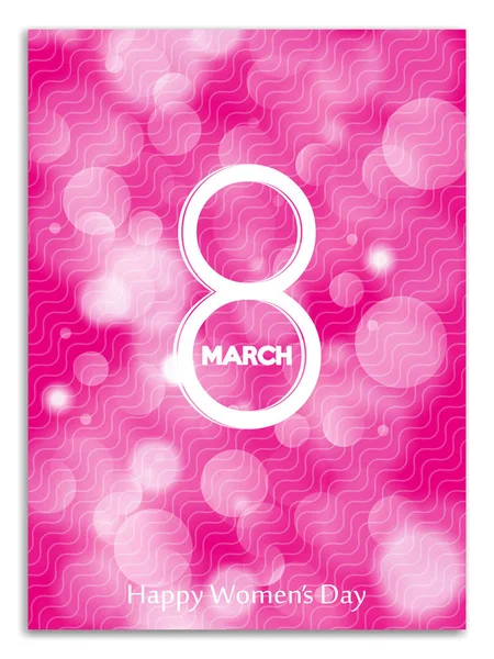 8 de marzo. Día Internacional de la Mujer. Feliz Día de las Madres. 8 de marzo en un estilo borroso — Vector de stock