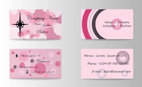 Business Vector Card design criativo, estilo islâmico, amostras dianteiras e traseiras, modelos de luxo em cores clássicas, layout em branco para sua ideia — Vetor de Stock