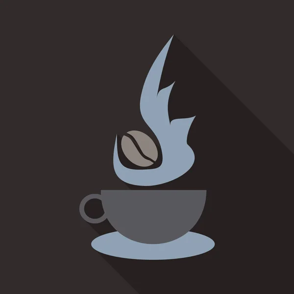 Auténtico espresso italiano vintage. Cartel de café para cafetería o restaurante. Ilustración del vector de bebida . — Vector de stock