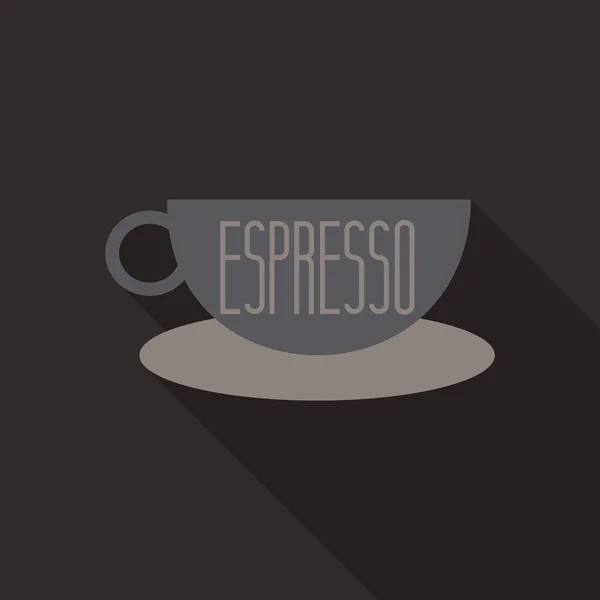 Authentic Italian espresso vintage . Coffee poster for cafe bar or restaurant. Drink vector illustration.
