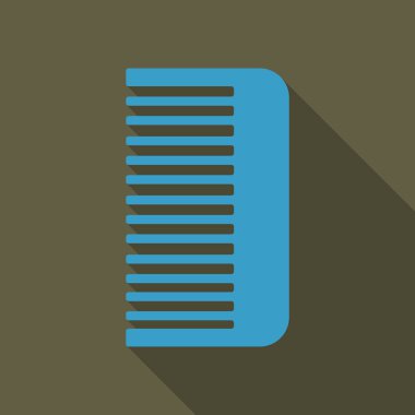 Tarak simgesi. arka plan üzerinde izole simgesi. Tarak siluet. Basit simgesi. Web sitesi sayfası ve mobil uygulaması tasarım vektör öğesi.