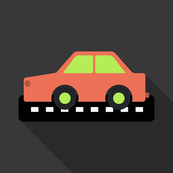 Εικονίδιο το top view αυτοκίνητο ταξί. ταξί sedan με checker κορυφαίο κιβώτιο φωτός σε στέγη επίπεδη στυλ εικονογράφηση διάνυσμα απομονώνονται σε φόντο. Για ταξί υπηρεσία app, διαφήμιση εταιρείας μεταφορών, infographics — Διανυσματικό Αρχείο