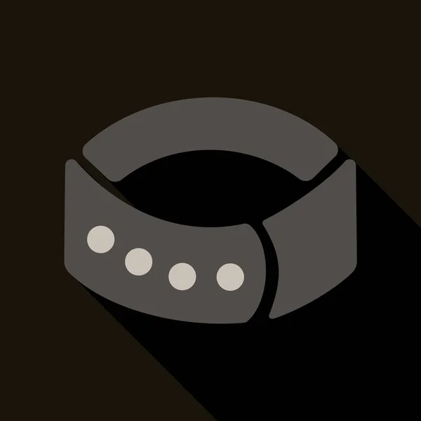 Hundehalsband-Vektor-Symbol im Cartoon-Stil für das Web — Stockvektor