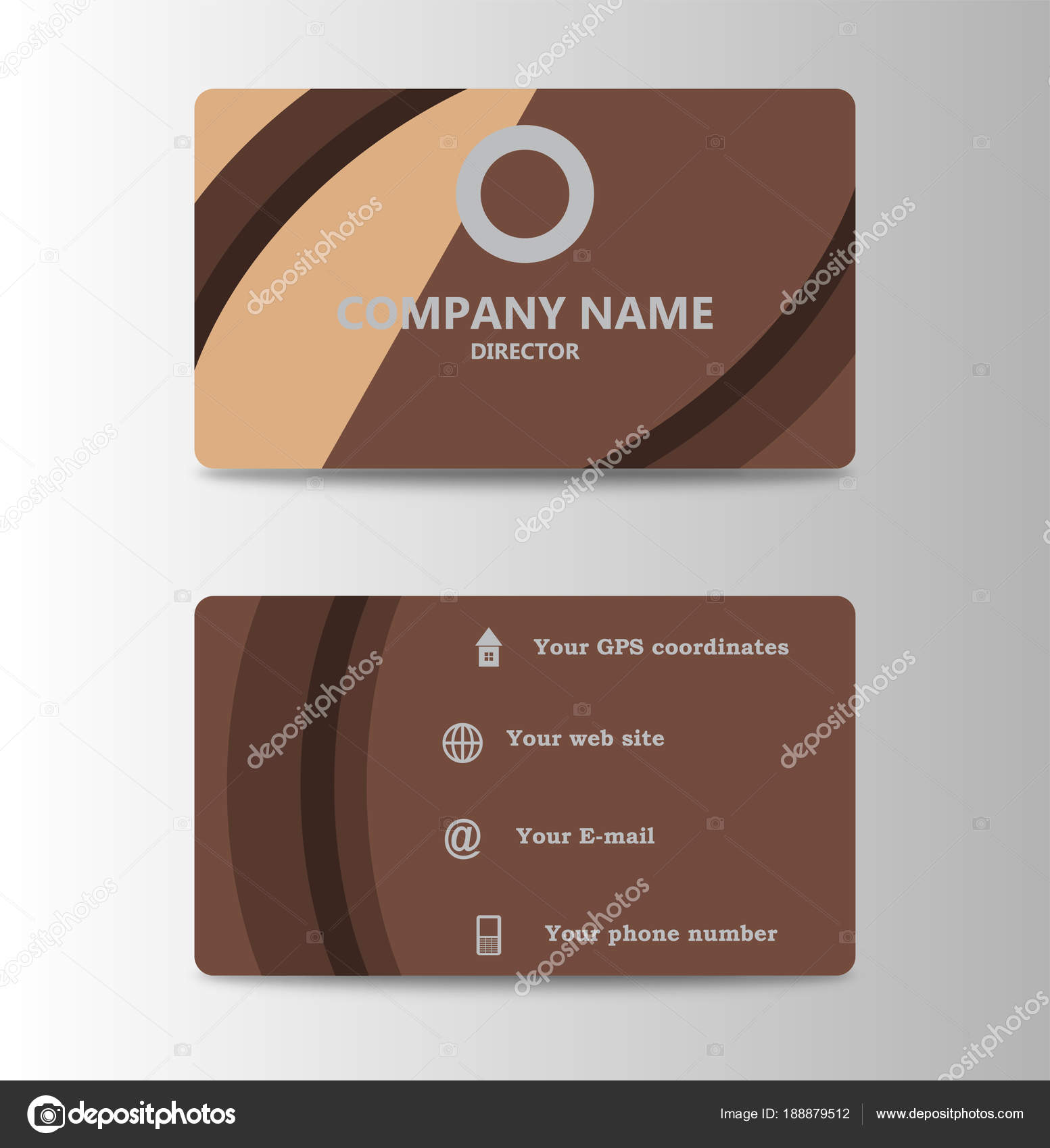 Corporate ID Card Design Template. Personal id card for business Pertaining To Personal Identification Card Template