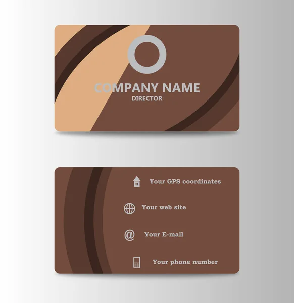 Corporate ID Card Design-Vorlage. Personalausweis für Geschäft und Identifikation — Stockvektor