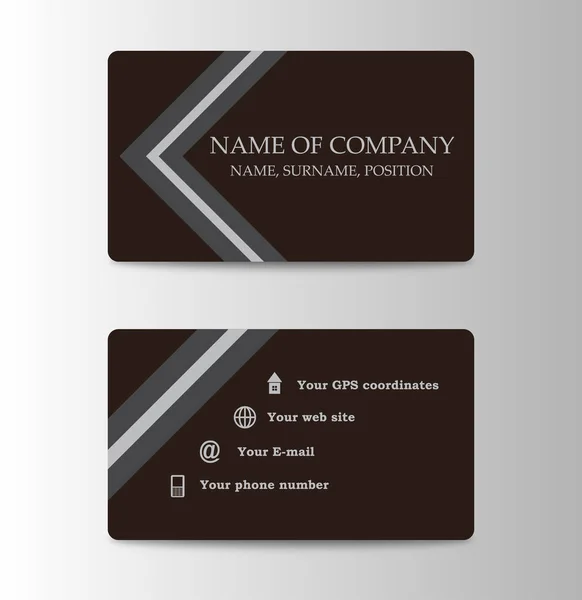 Corporate ID Card Design Template. Personal id card for business and identify Stock Vector