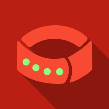 Köpek tasması vektör simge karikatür tarzı web için