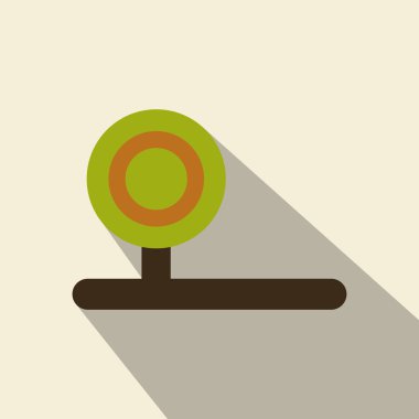 Reflektör ön otolaryngologist simgesinin