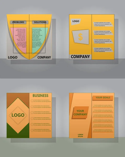 Set di sfondo del layout vettoriale. Per la progettazione di modelli d'arte, elenco, prima pagina . — Vettoriale Stock