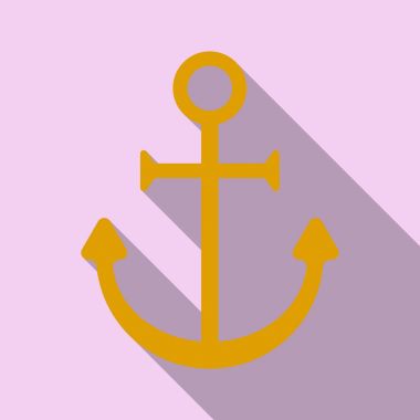 Deniz çapa arka plan izole. Gemi çapa, vintage simgesi. Vektör çizim deniz ve Hanedanlık armaları tasarımı için.