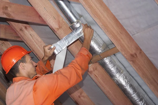 Instalación de sistemas de ventilación — Foto de Stock