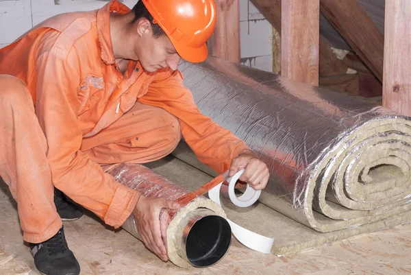 Installatie van ventilatiesystemen — Stockfoto