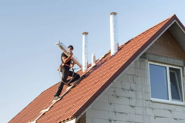 Air ducts on the roof — Stock Photo, Image