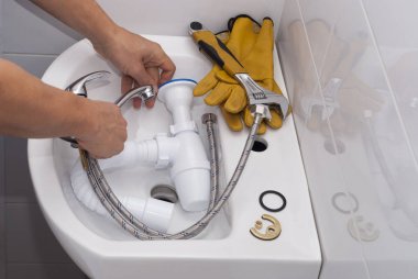 Yükleme musluk ve lavabo için sifon