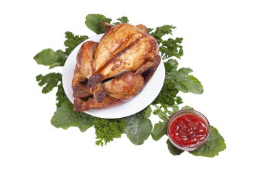 ızgara tavuk izole