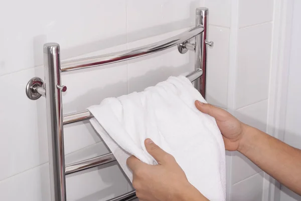 Člověk přestane reagovat ručník — Stock fotografie