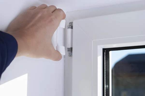 Repair of plastic windows — Stock Image Repair of plastic windows Royalty Free Stock Photos