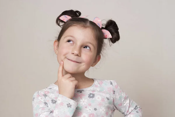 Portrait of a charming little girl — Stock Photo, Image