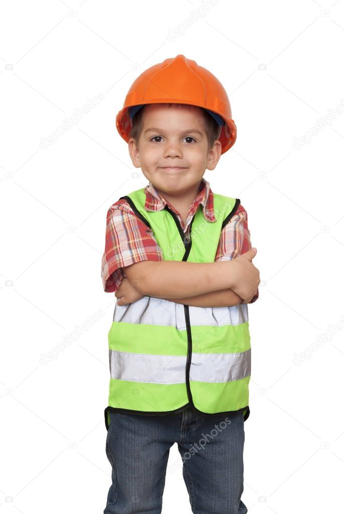 child construction worker