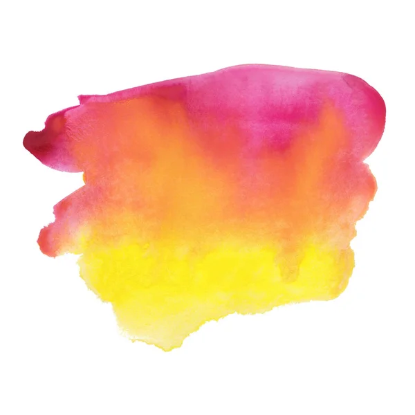 El Boyalı Suluboya Renkli Boya Fırçası Beyaz Arkaplanda İzole