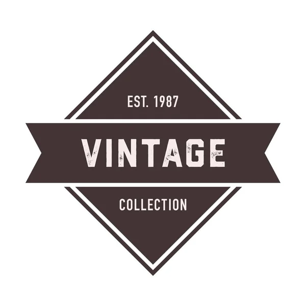 Produktsammlung Retro Vintage Badge Premium Etikett Rund Stempel Zeichen — Stockvektor