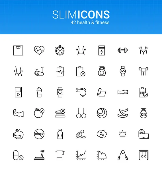 Minimalist İnce Hat Tıbbi ve Sağlık Vektörü Simgeleri