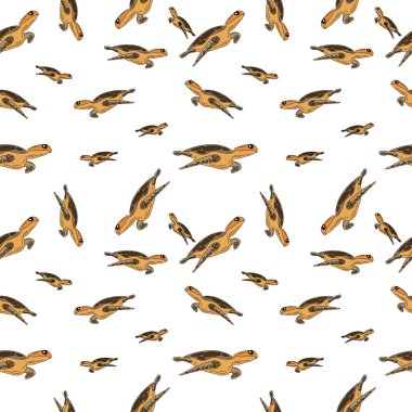 Renkli karikatür ikonu olan kusursuz desen..