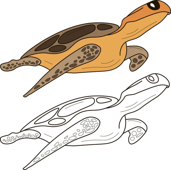 Turtle graphic icon. — Stock Vector