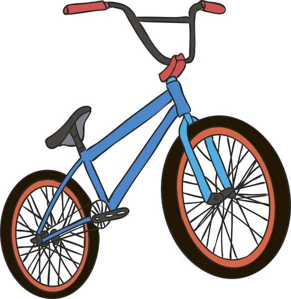 BMX colorful icon. Children's bicycle. — Stock Vector