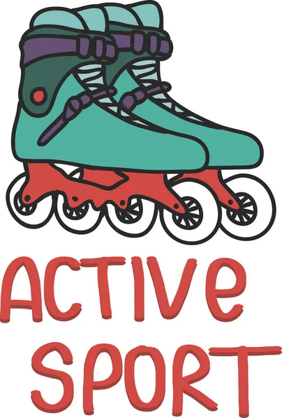 Plakát s letní aktivitou. Aktivní sportovní nápis. — Stockový vektor