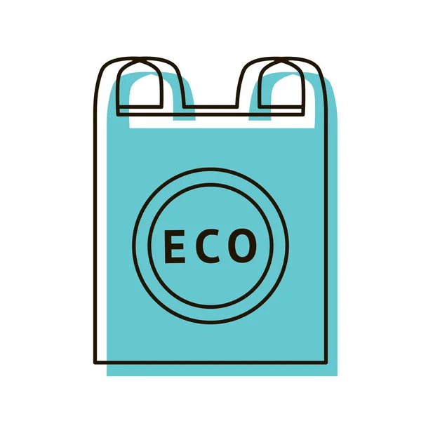 Pacote ecológico para produtos. Utilização reutilizável . — Vetor de Stock