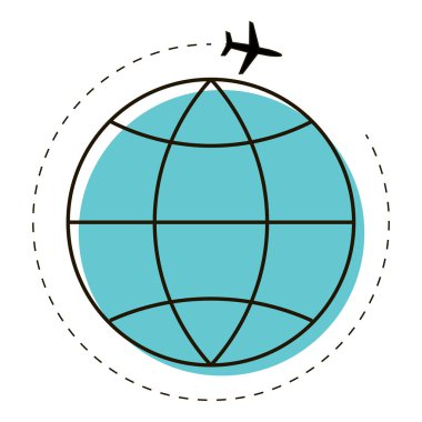 Dünyayı dolaş. Uçakla dünyayı dolaşmak.. 