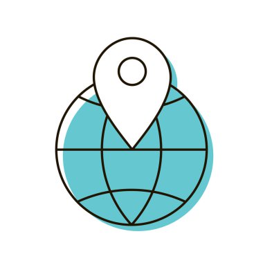 Konum simgesi. Haritada bir nokta.