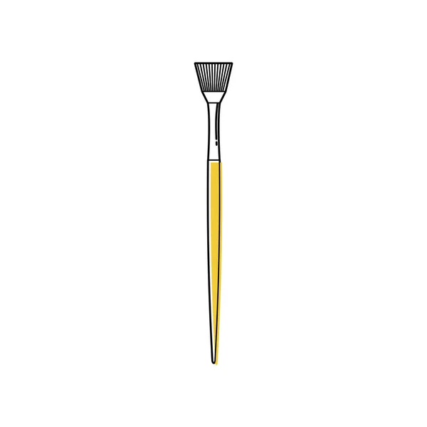 Line brush icon — Stock Vector