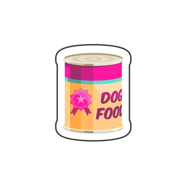 Dog canned food — Stock Vector