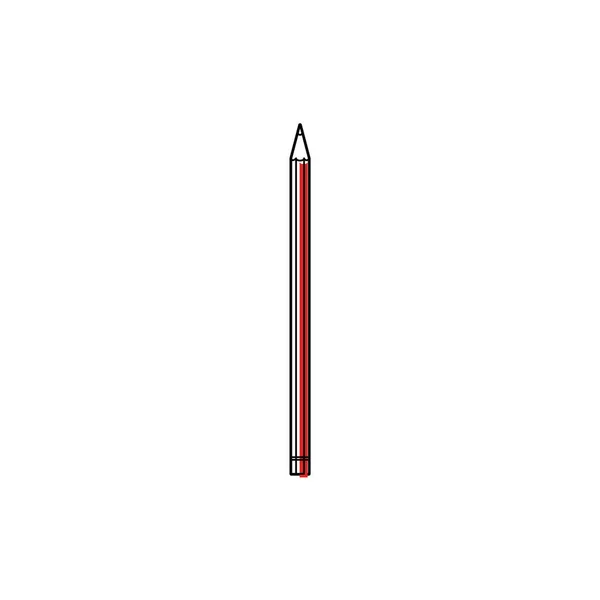 Linea grafite icona a matita professionale — Vettoriale Stock