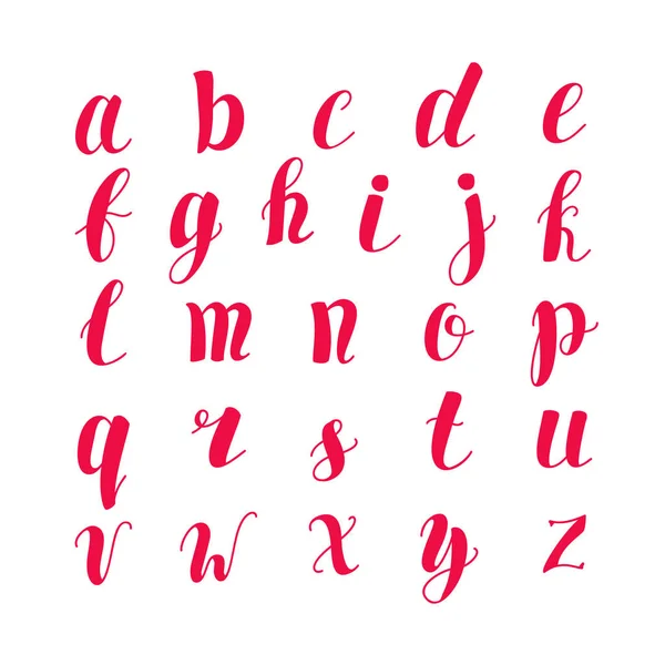 Alphabet lettrage à la main — Image vectorielle