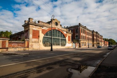 Kronstadt, Rusya, 11, Eylül, 2017: Kronstadt sonbahar sokaklarında