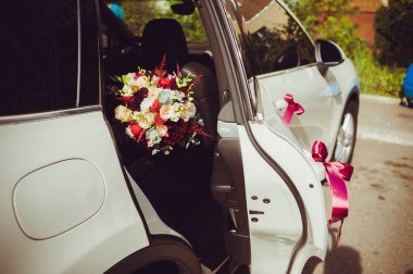 Büyük düğün buket töreni önce. 