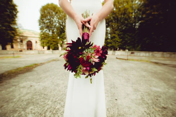 Büyük düğün buket töreni önce. 