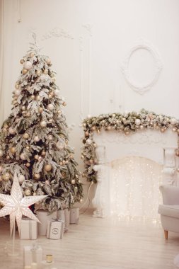 Noel iç dekorasyon arka plan