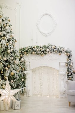 Noel iç dekorasyon arka plan