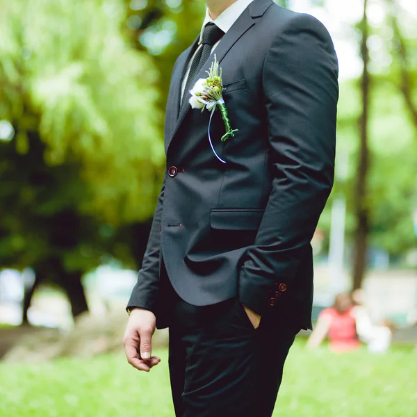 Groom style. Big wedding day — Stock Photo, Image