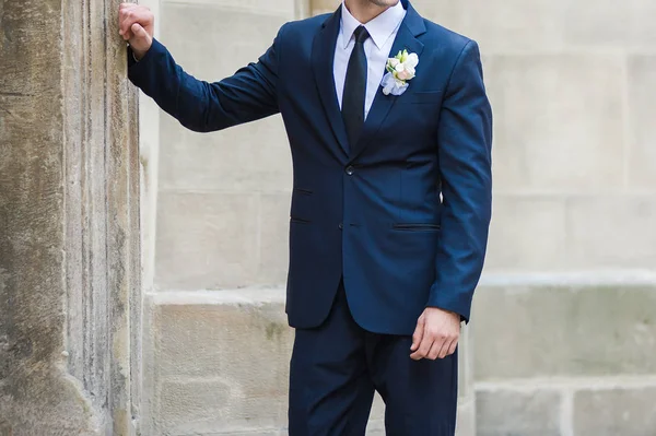 Groom style. Big wedding day — Stock Photo, Image